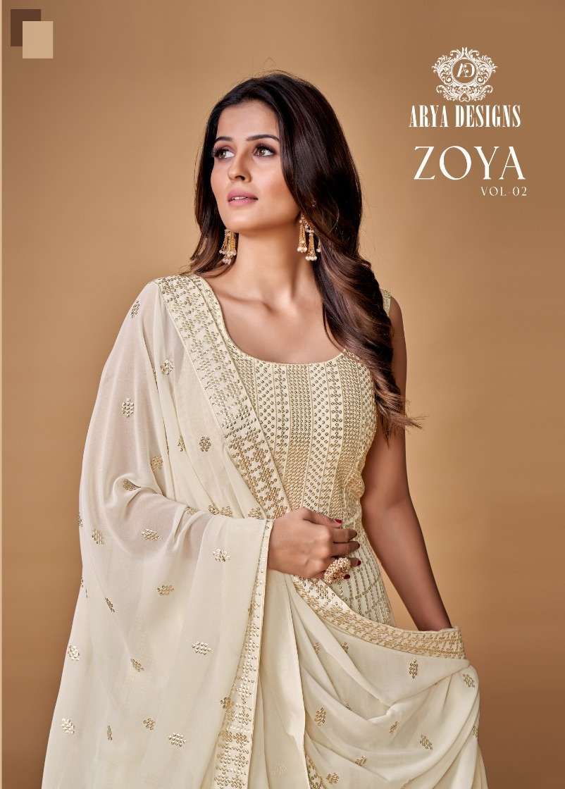 arya designs zoya vol 2 series 42001-42003 georgette suit 