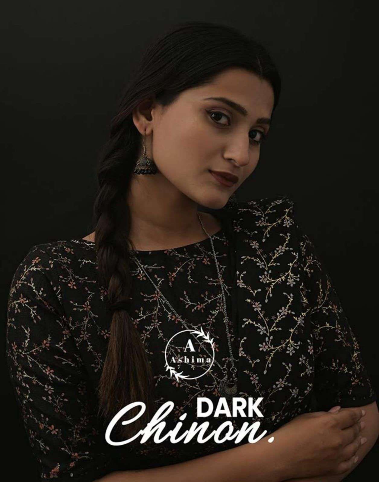ashima dark chinon series 2801-2808 chinon foil saree 