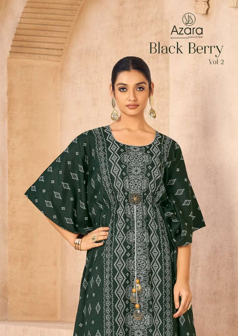 azara black berry vol 2 series 56001-56005 Blossom cotton suit