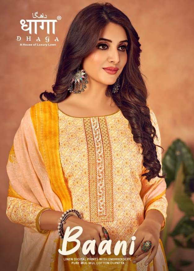 dhaga baani series 1001-1006 digital print suit 