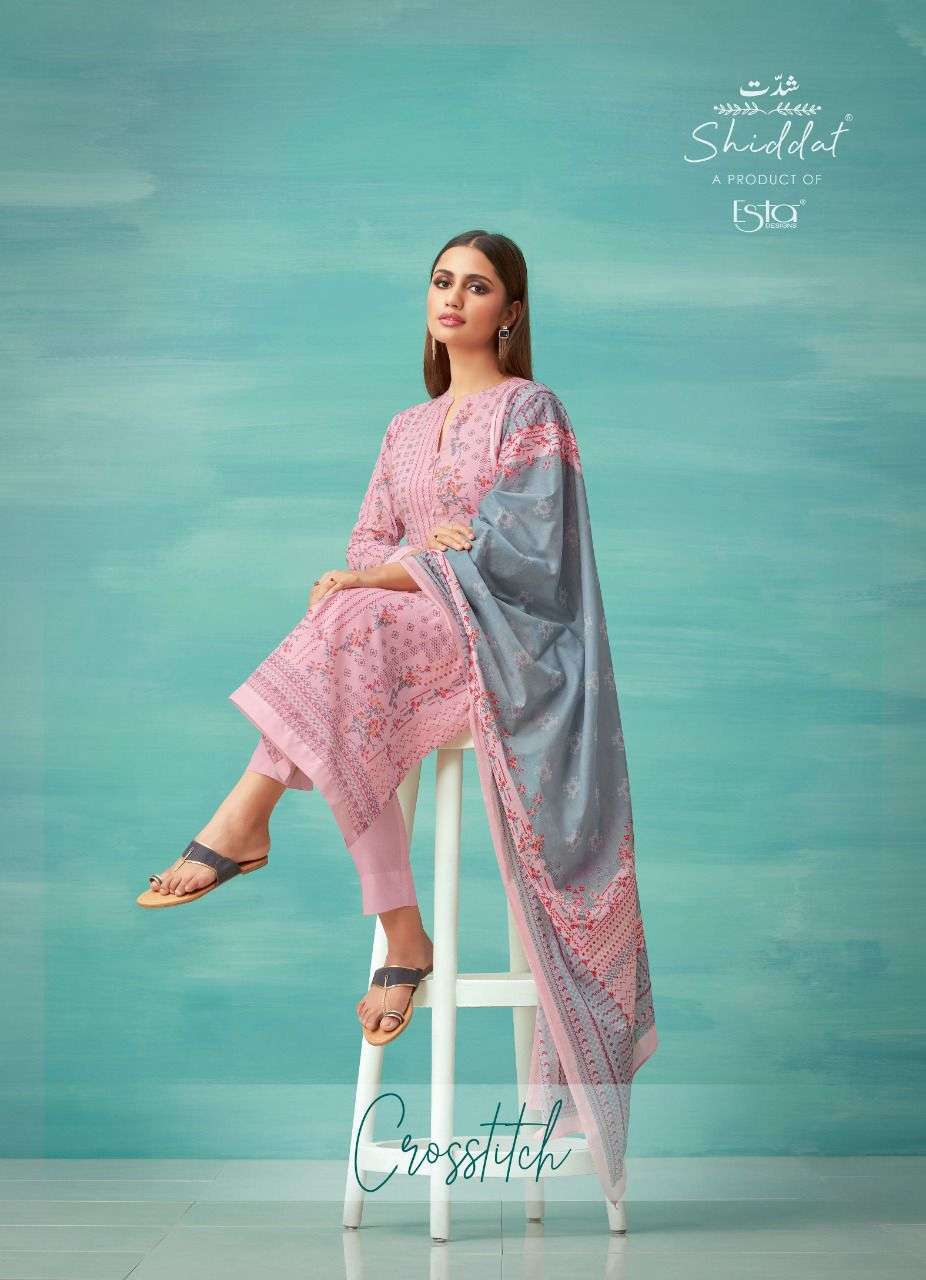 esta crosstitch series 101-110 cotton lawn suit 