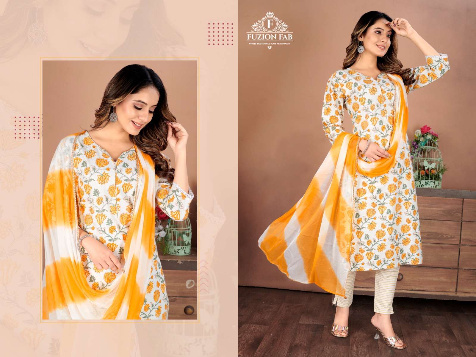 fuzion fab cotton candy vol 1 Pure Cotton Print readymade suit 