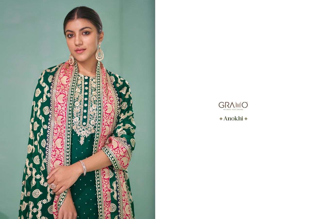 gramo anokhi designer real georgette suit 