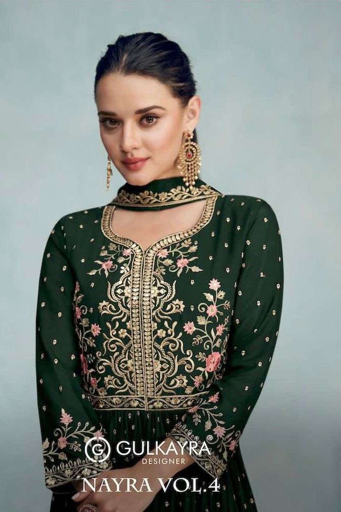 gulkayra nayra vol 4 series 7204 Blooming georgette suit