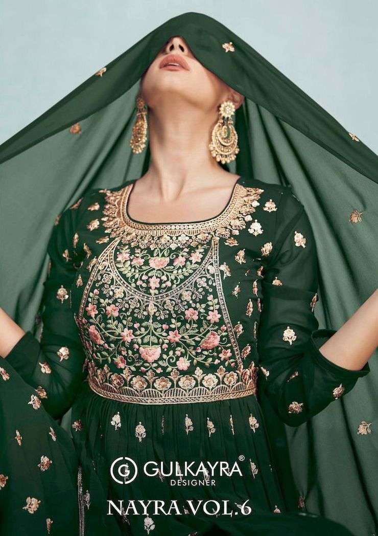gulkayra nayra vol 6 series 7206 Blooming georgette suit