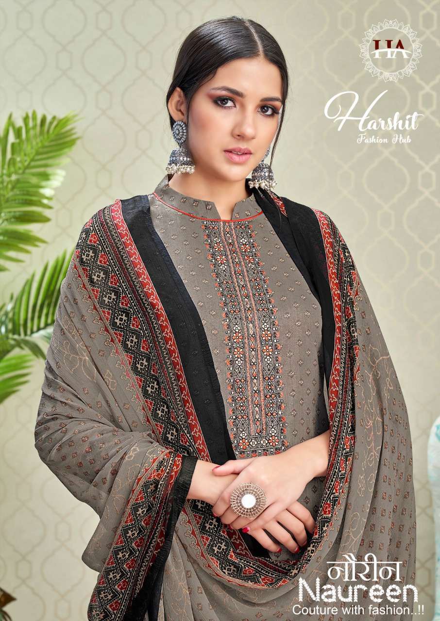 harshit fashion naureen series 976001-976008 Pure Cambric Cotton suit