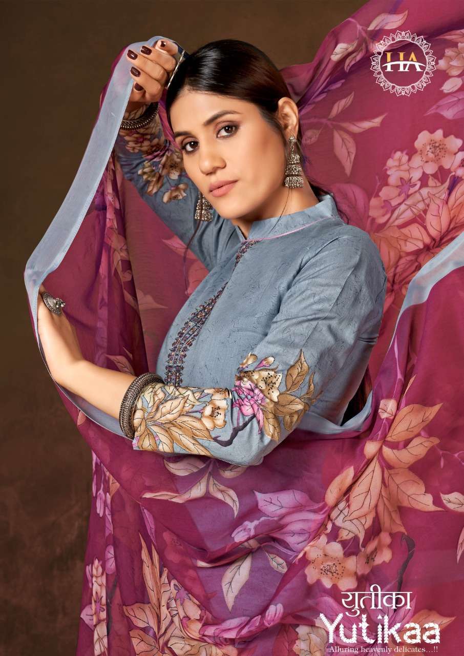 harshit fashion yutikaa series 997001-997008 Pure Cambric suit