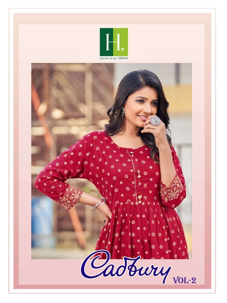 hirwa cadbury vol 2 series 2001-2004 heavy rayon kurti 