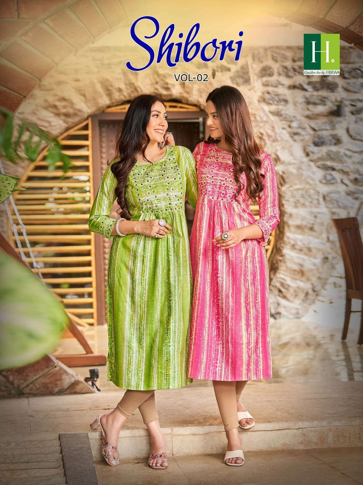 hirwa shibori vol 2 series 2001-2008 heavy rayon kurti 
