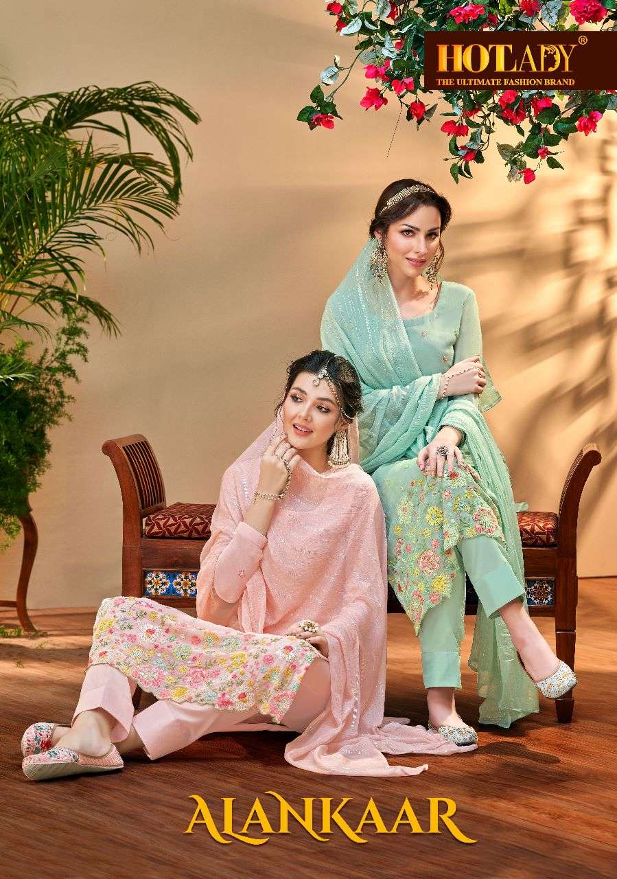 hotlady alankaar designer pure viscose suit 
