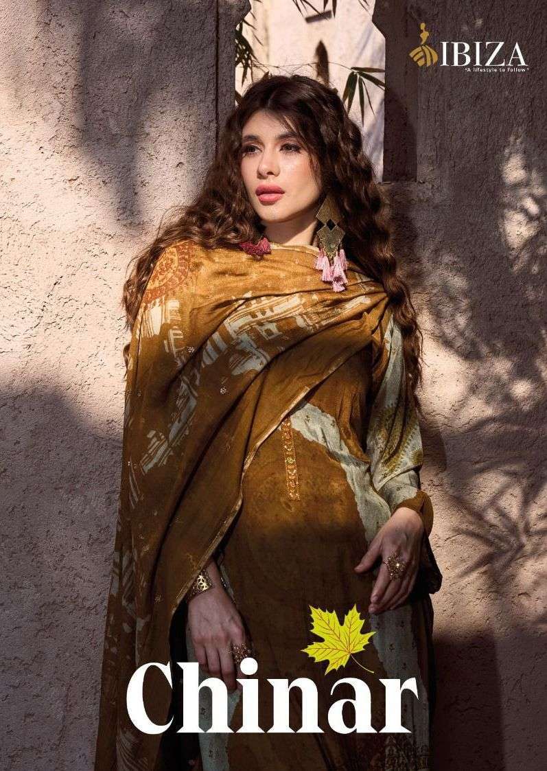 ibiza chinar series 12420-12427 pure bemberg muslin suit 