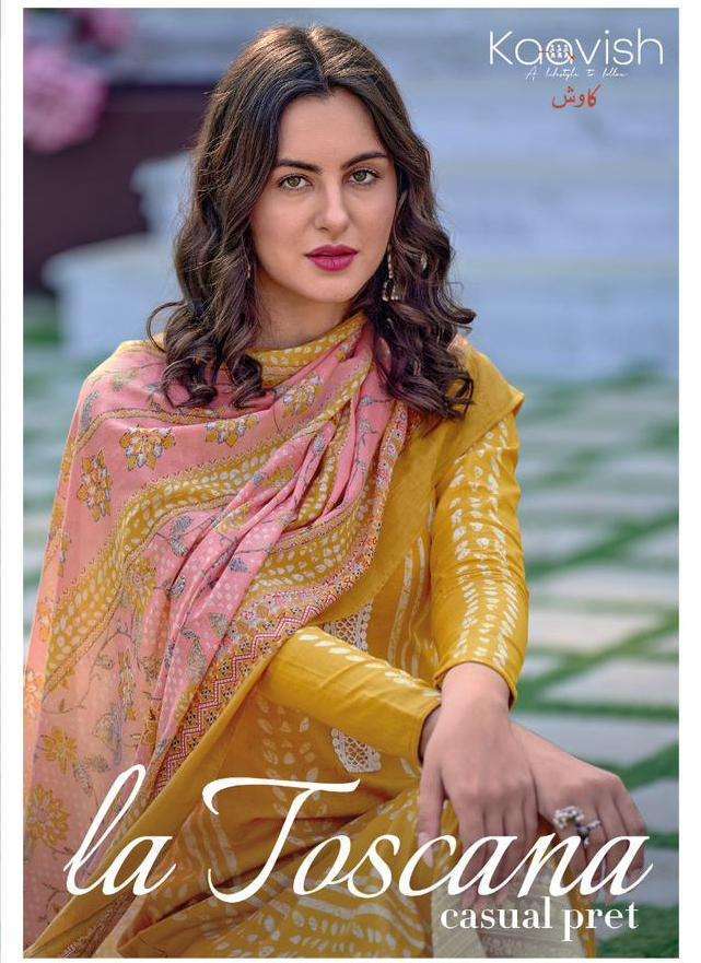 kaavish la joscana series 10001-10008 pure lawn cotton suit 
