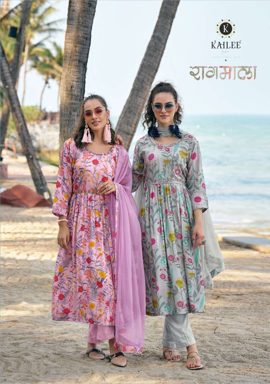 kailee fashion ragmala series 4041-4046 pure viscose muslin readymade suit 