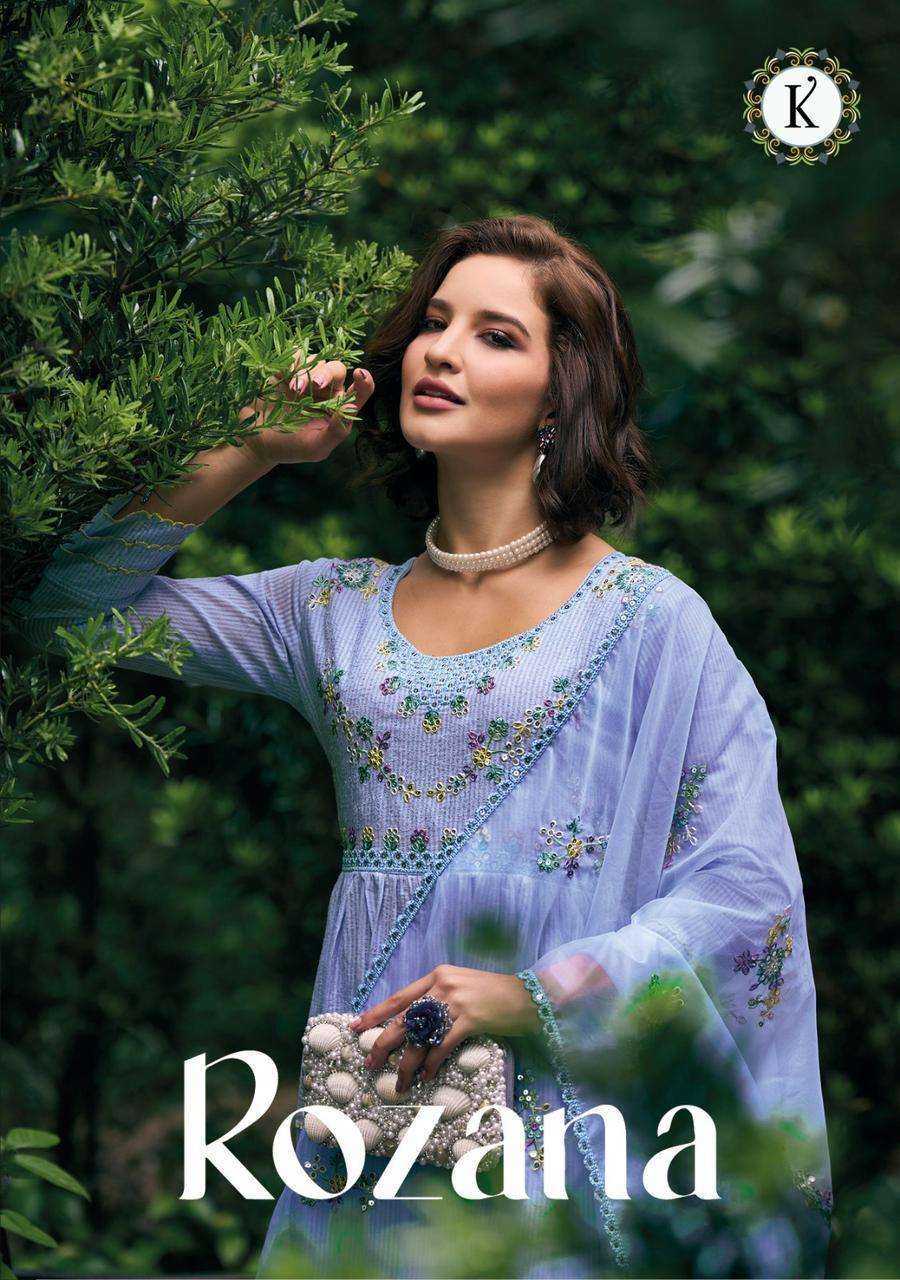 kailee rozana series 40041-40046 pure cotton weaving readymade suit 