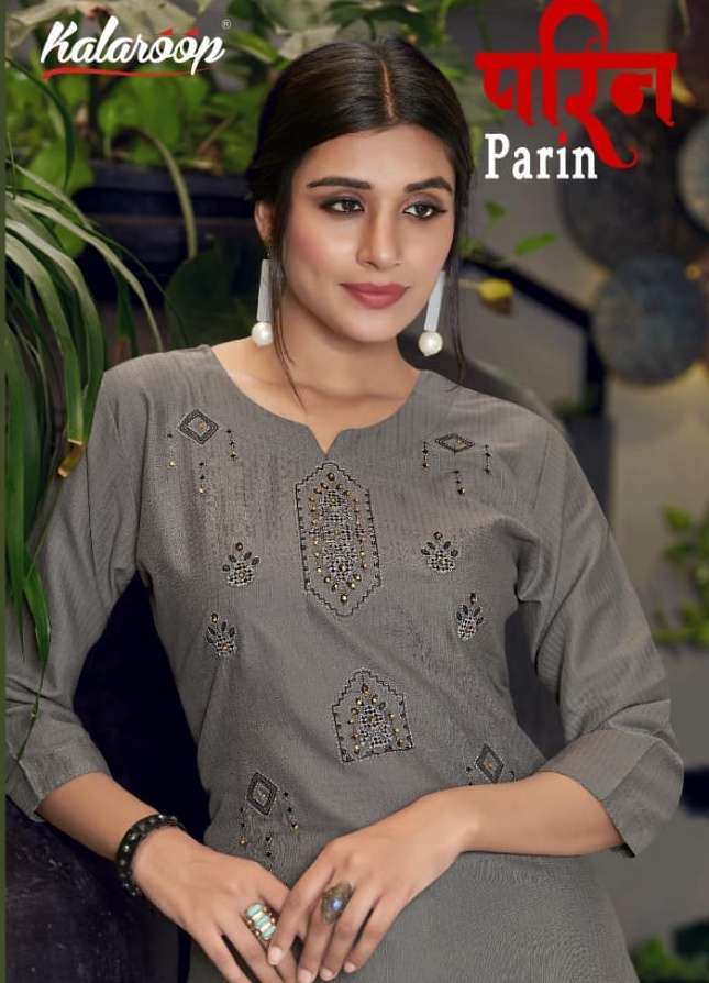 kalaroop parin series 13342-13346 cotton weaving kurti 