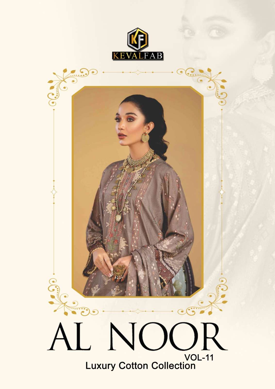 keval fab al noor vol 2 series 11001-11006 heavy cotton suit 