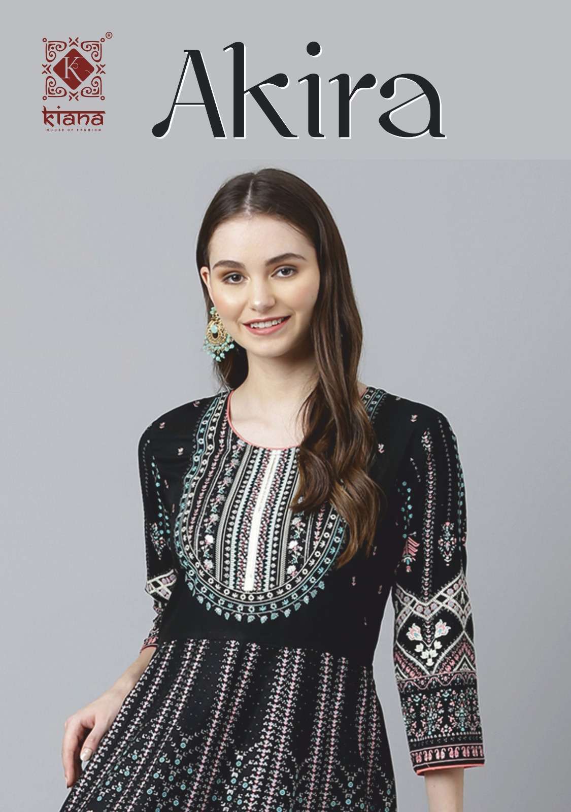 kiana akira series 101-106 Heavy Reyon Printed Gown