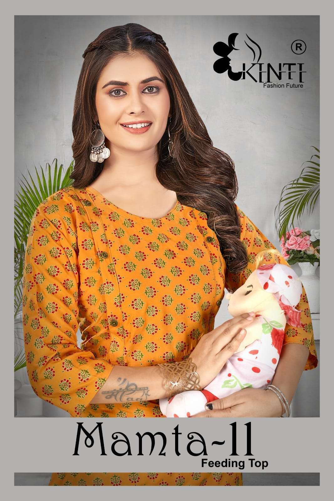kinti mamta vol 11 series 1101-1108 rayon Feeding top Twin vertical Zip