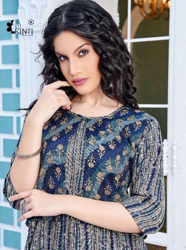 kinti rangoon vol 10 Heavy Capsule Print kurti
