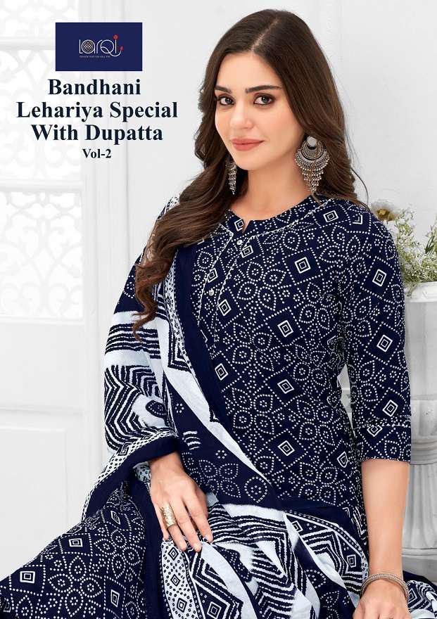 Larqi Bandhani Special Vol-2 series 2001-2010 Pure Cotton readymade suit