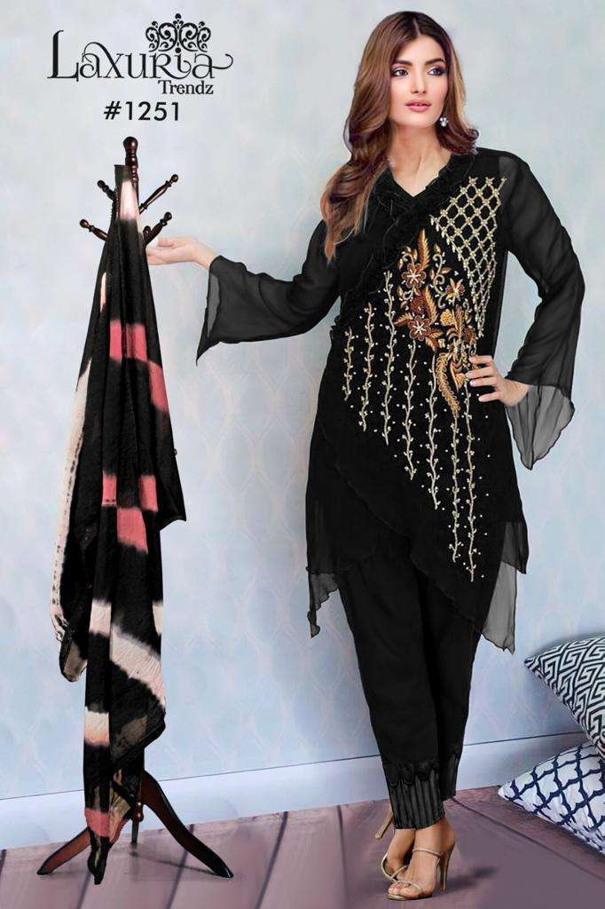 laxuria trendz 1251 georgette readymade suit