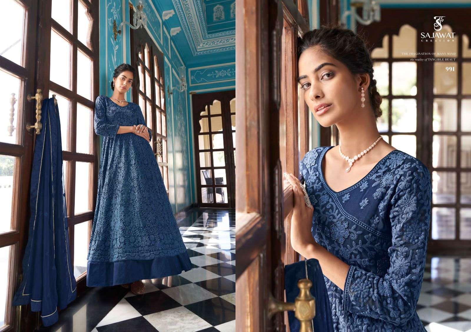 meraki vol 6 designer heavy faux georgette suit 