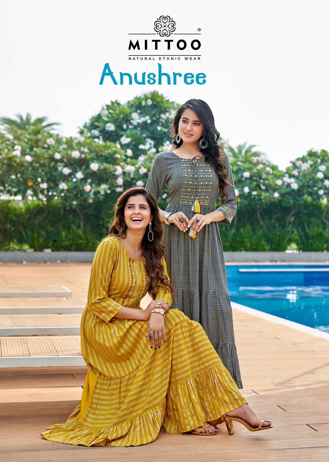 mittoo anushree series 1001-1004 Rayon Wrinkle kurti