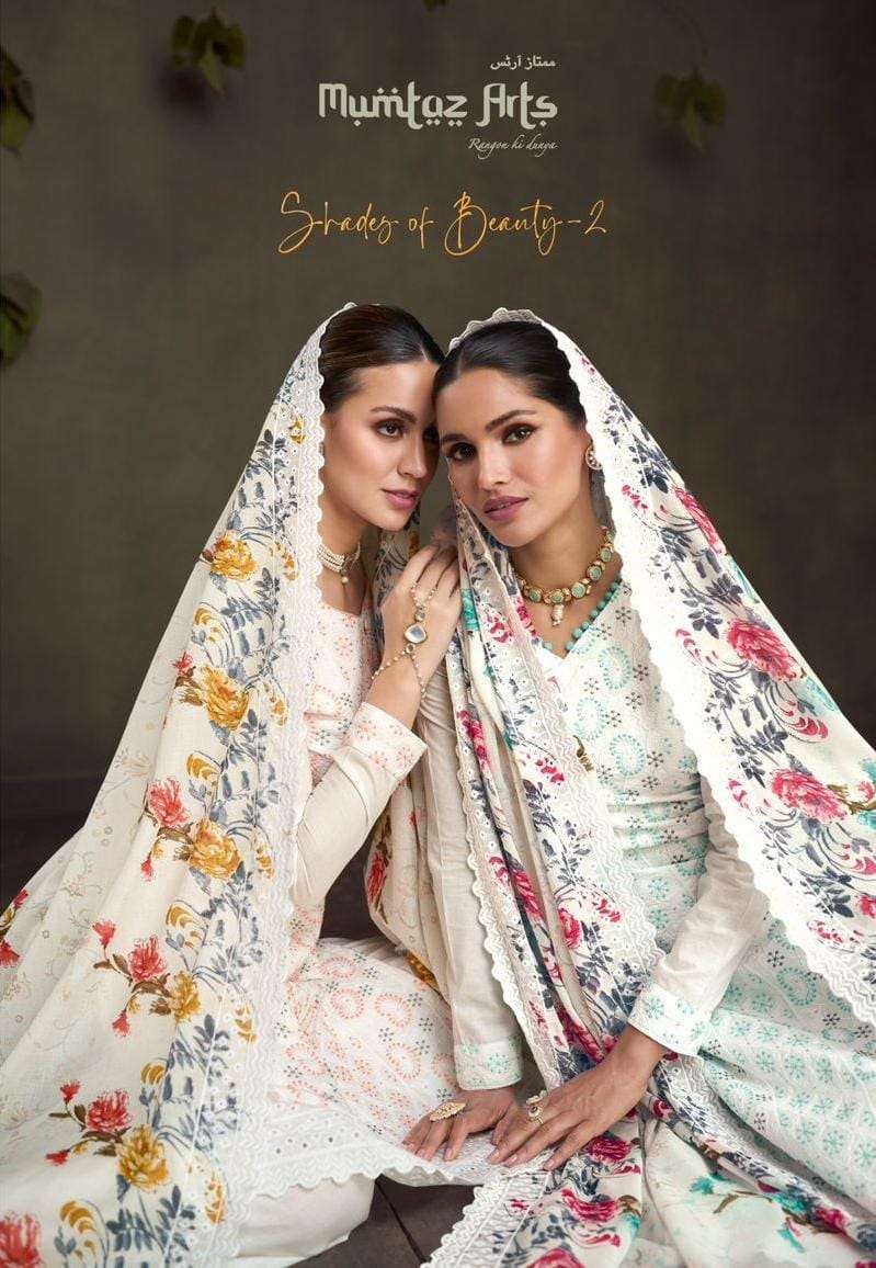 mumtaz arts shades of beauty vol 2 series 17001-17004 pure lawn suit 