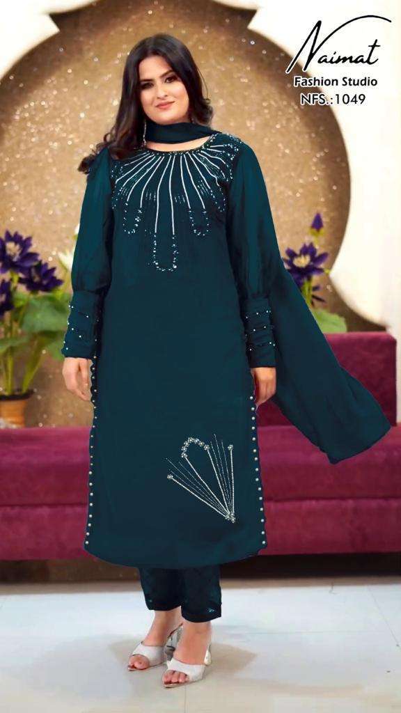 naimat fashion 1049 Blooming Georgette readymade suit 