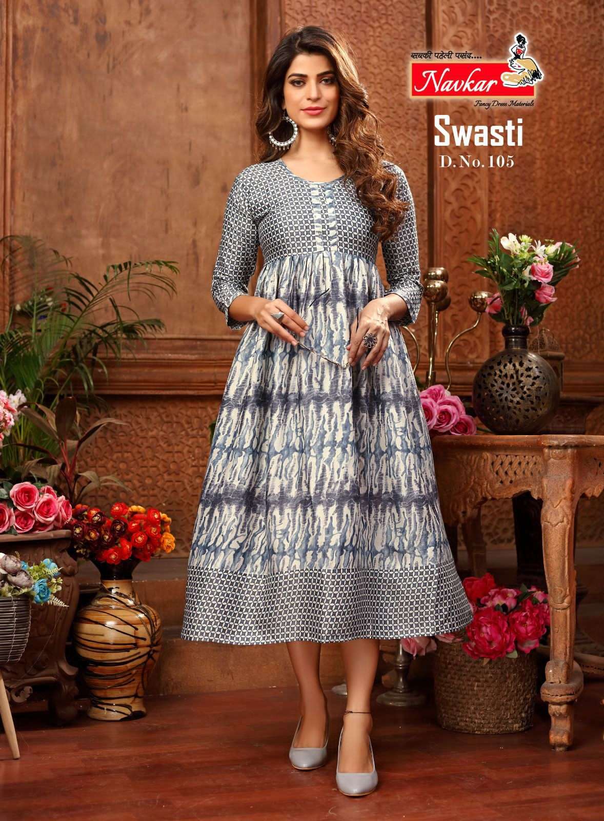 navkar swasti series 101-108 rayon kurti 
