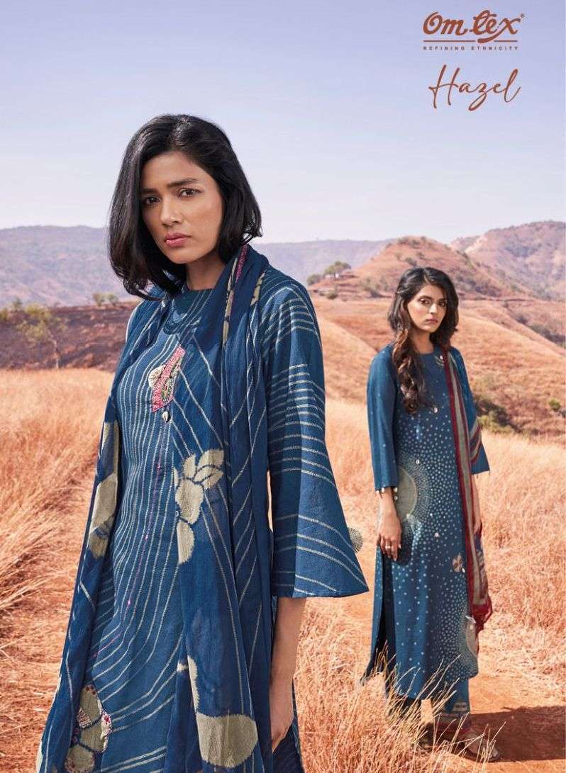 omtex hazel series 1601 lawn cotton digital print work suit 