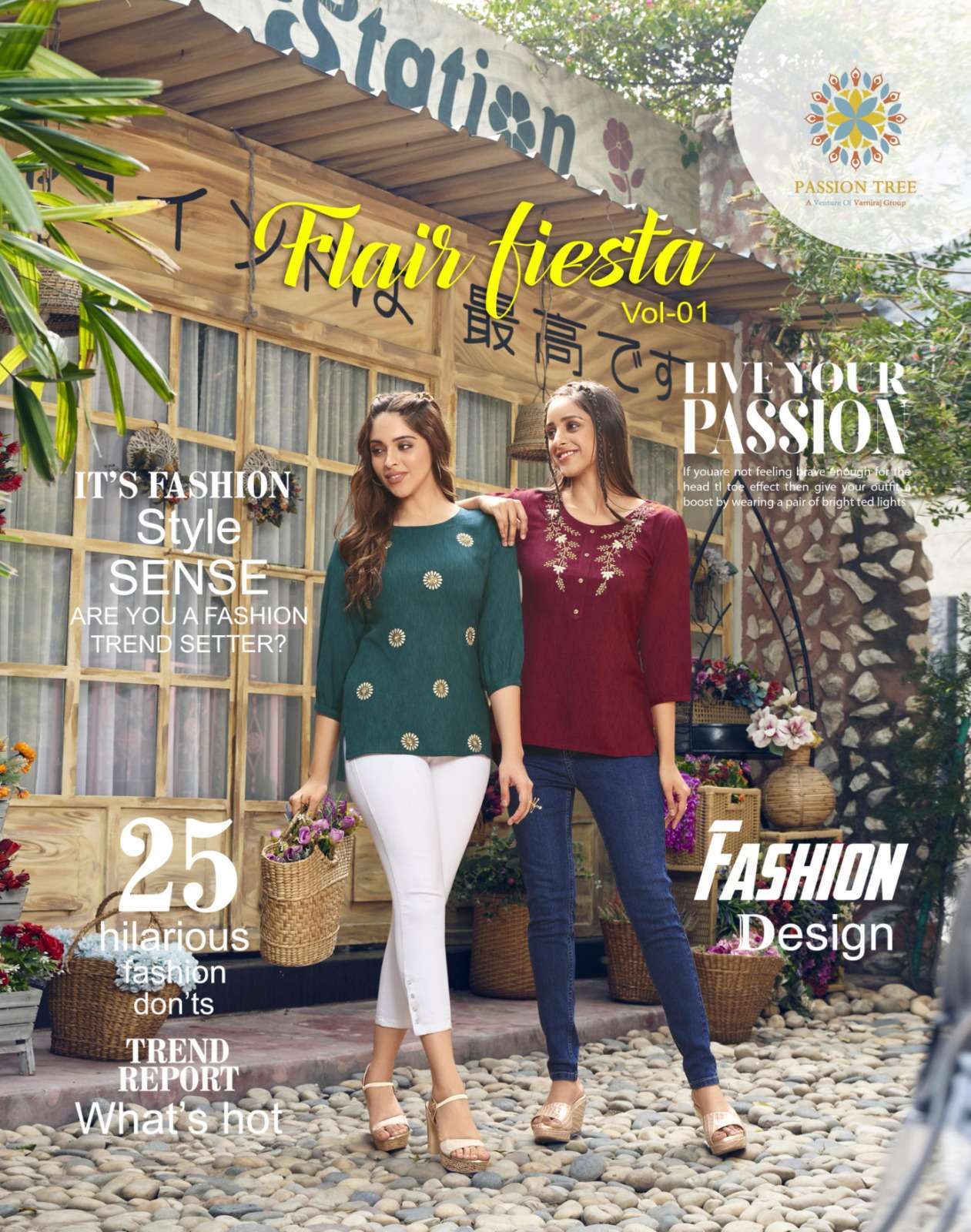 passion tree flair fiesta vol 1 series 6001-6010 fancy rayon kurti 