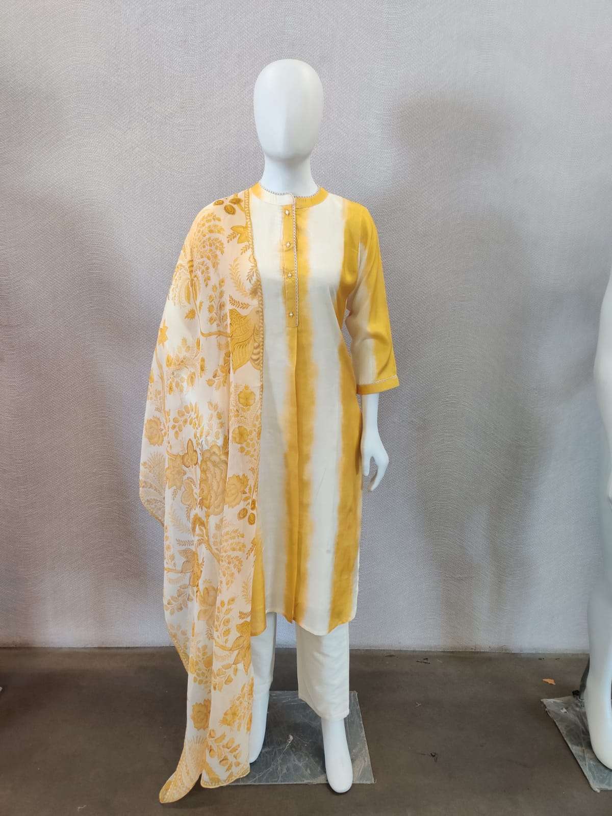 PR 2006 design pure muslin readymade suit 