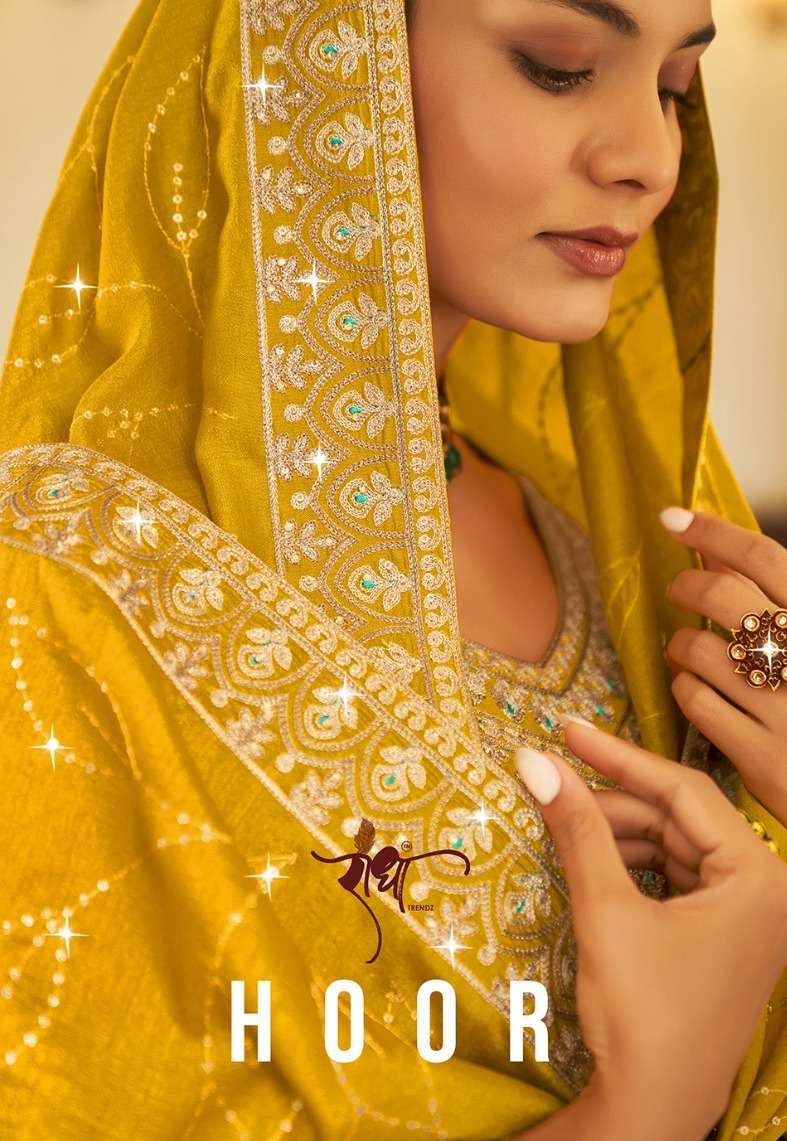 radha trendz hoor series 1081-1086 pure vichitra suit 
