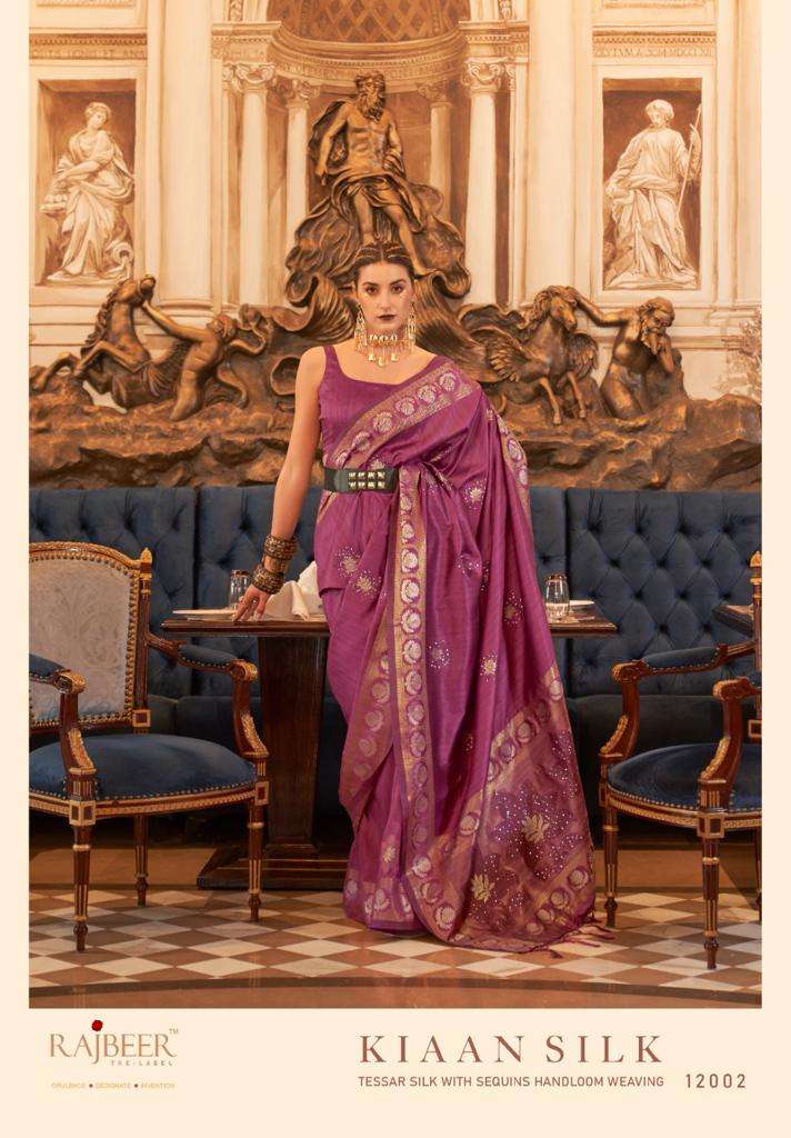 rajbeer kiaan silk designer tussar silk saree 