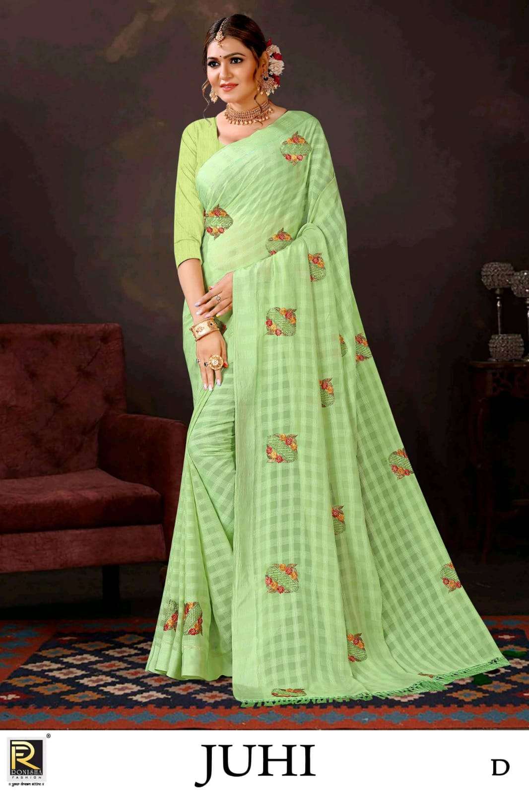 ranjna saree Juhi georgette pattern saree