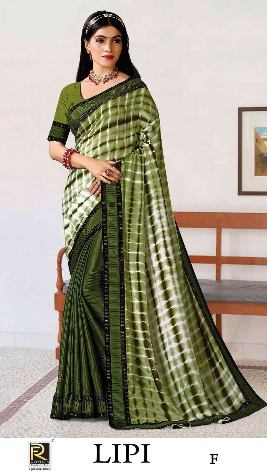 ranjna saree Lipi chinon fancy saree