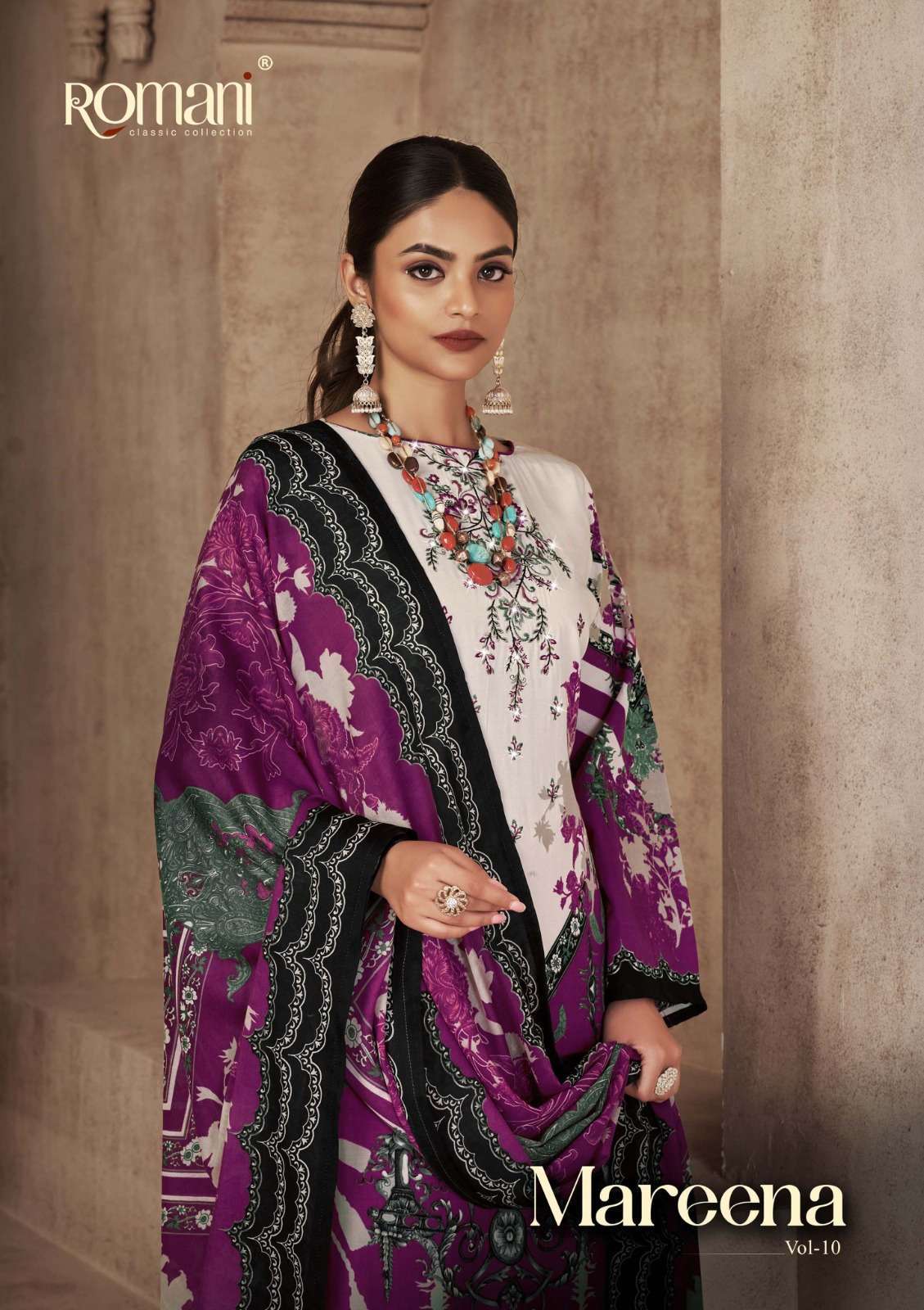 romani mareena vol 10 series 1074001-1074010 premium soft cotton suit 