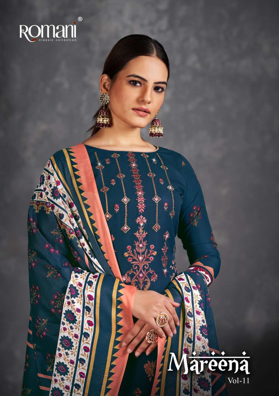 romani mareena vol 11 series 1075001-1075010 premium soft cotton suit
