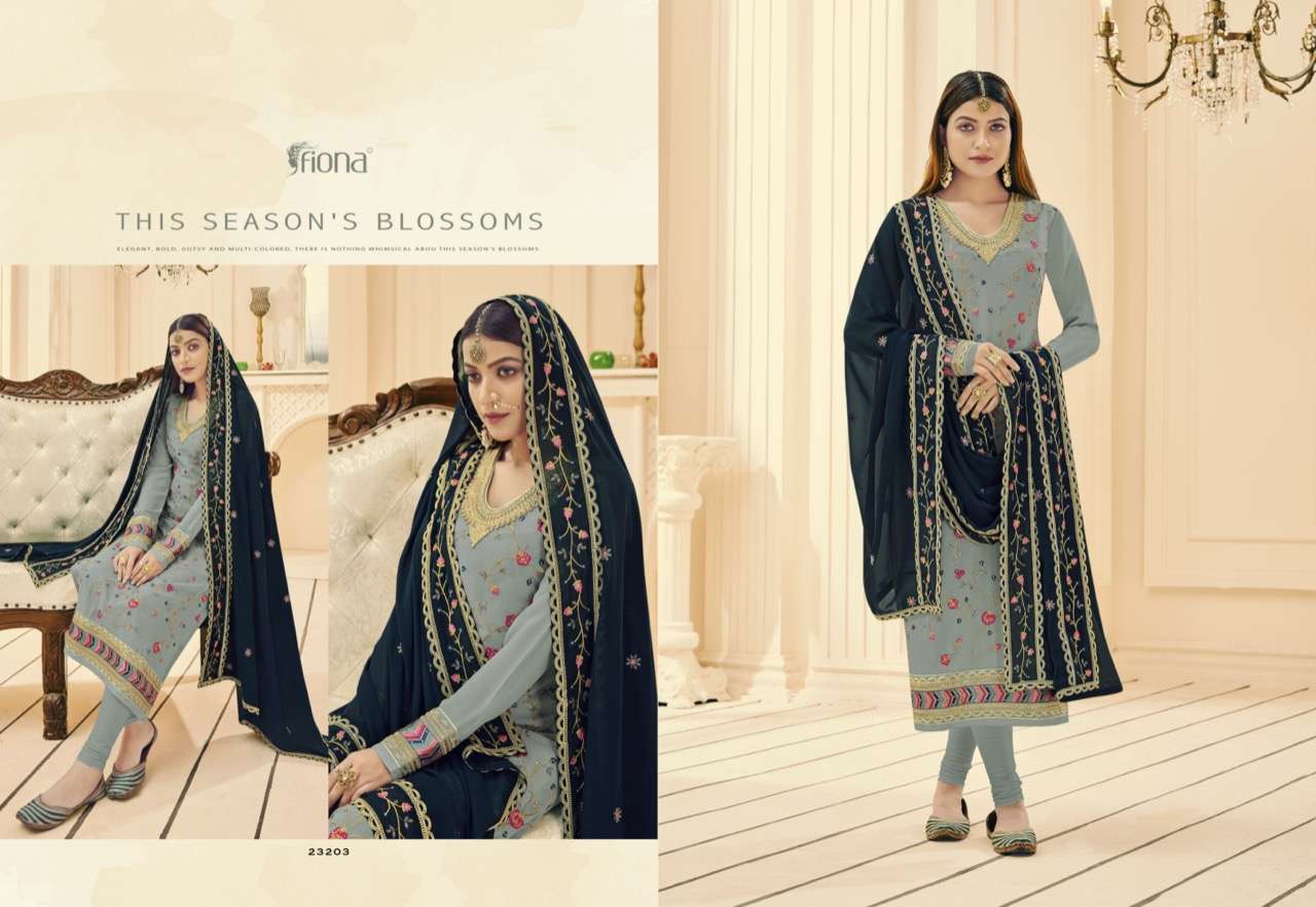 roza designer heavy georgette suit 