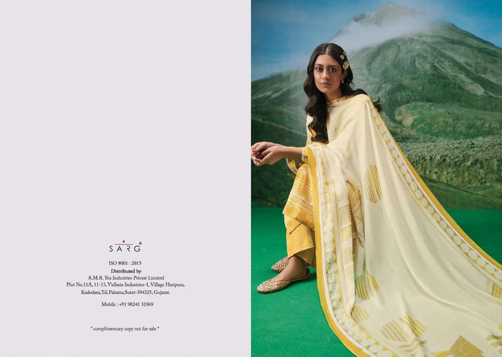 sarg trees pure cotton lawn digital print suit 
