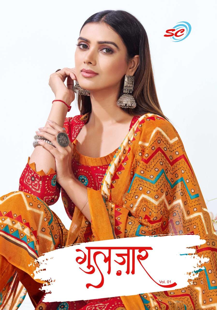 Sc Guljar vol-1 series 1001-1012 Pure Cotton suit 