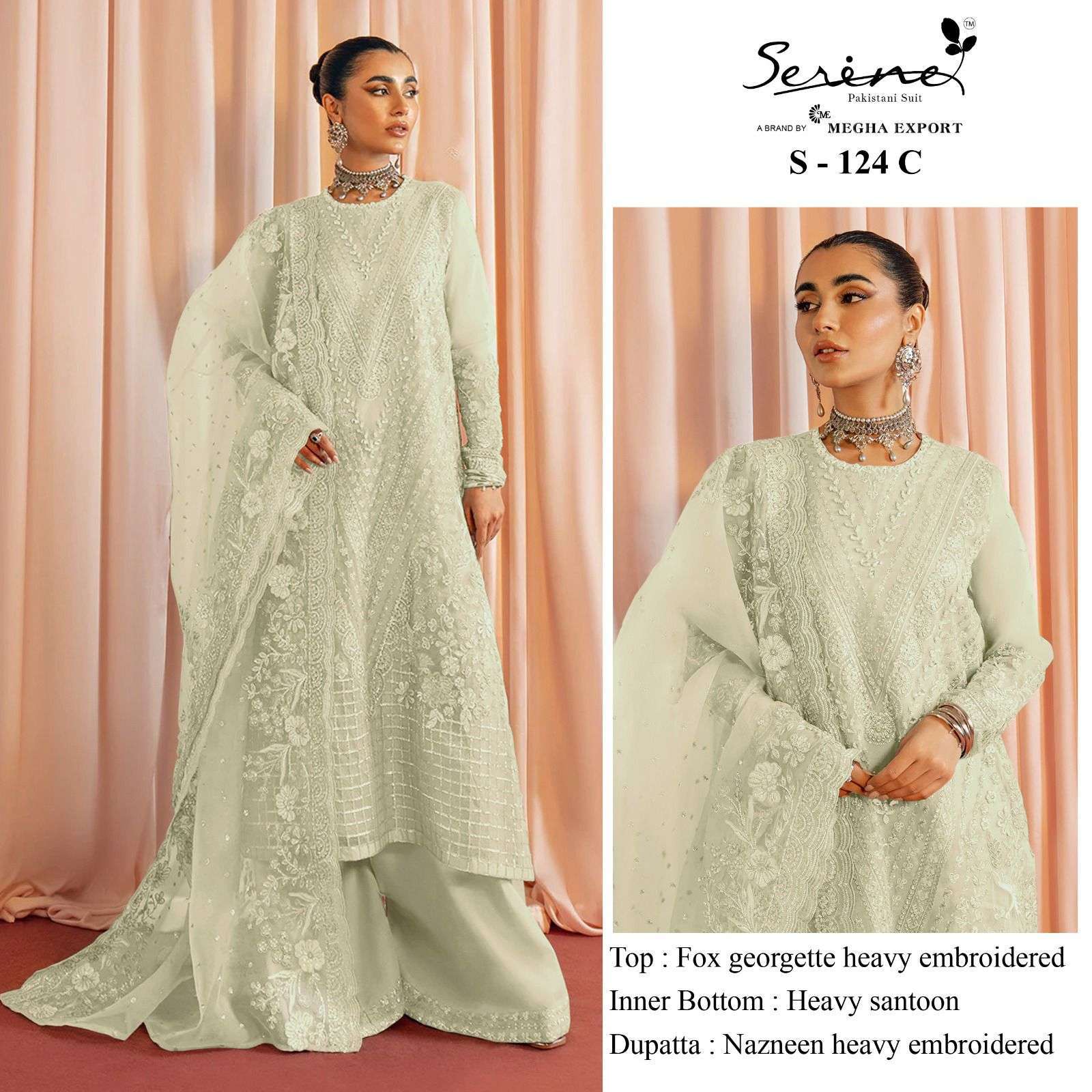 serine s 124 faux georgette pakistani suit 