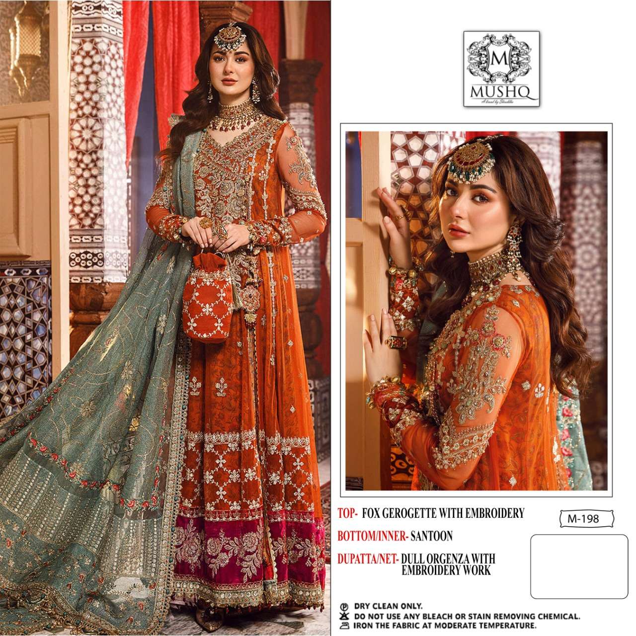 shraddha mushq M-198 designer heavy faux georgette suit 