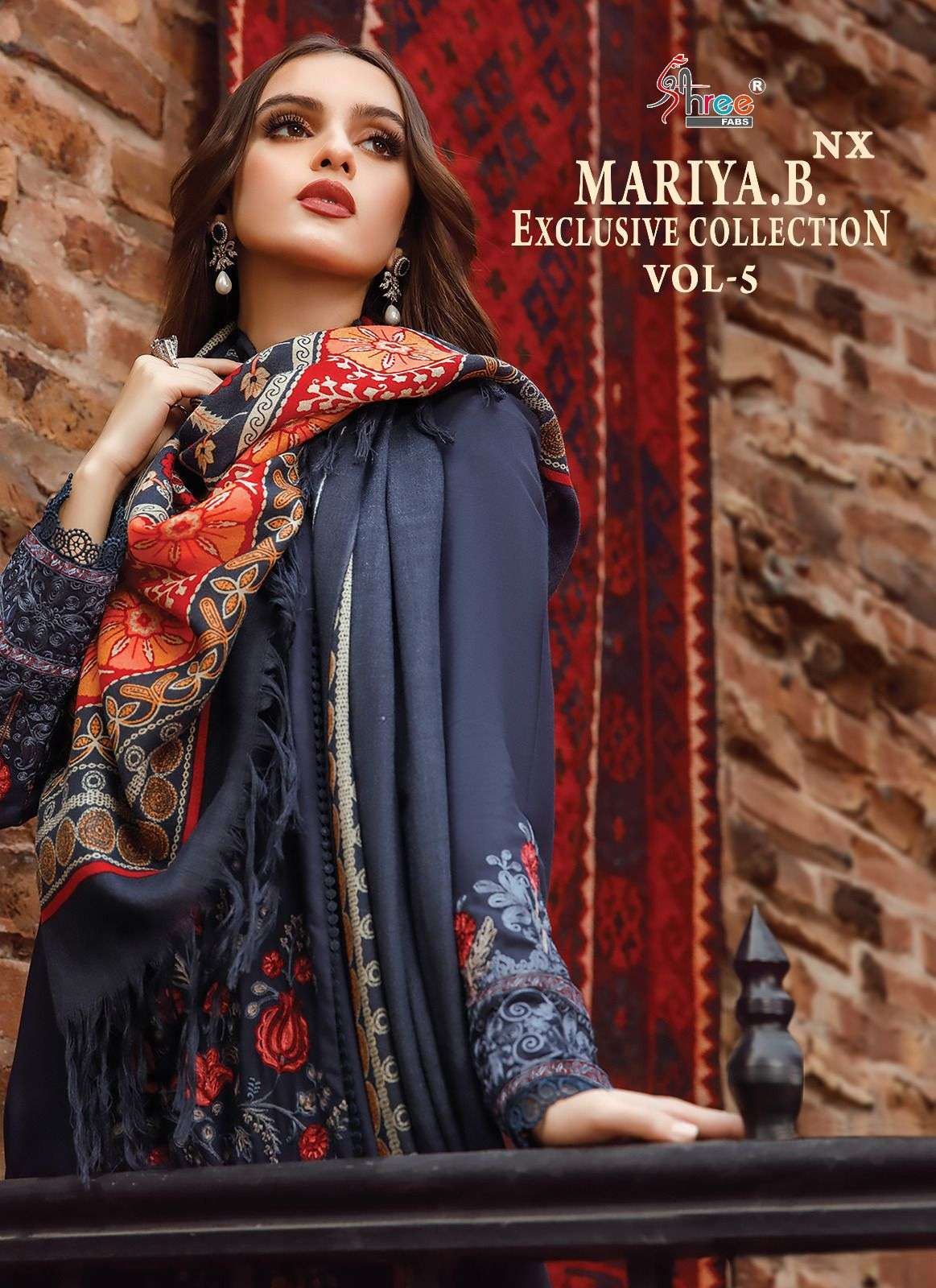 shree fabs maria b exclusive collection vol 5 nx series 2507-2513 rayon suit