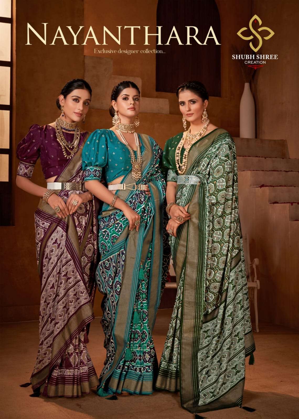 shubh shree creation nayanthara series 1001-1009 tussar silk saree