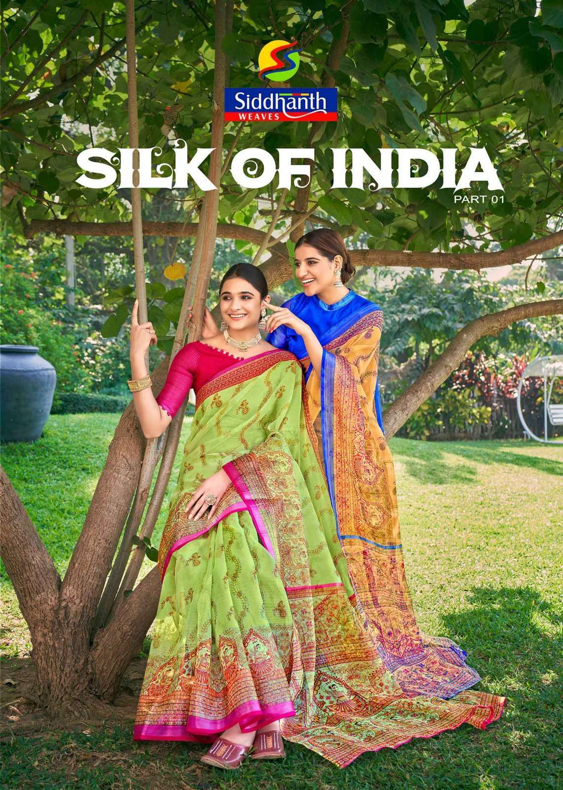 siddhanth weaves silk of india series 70001-70008 Cotton base saree