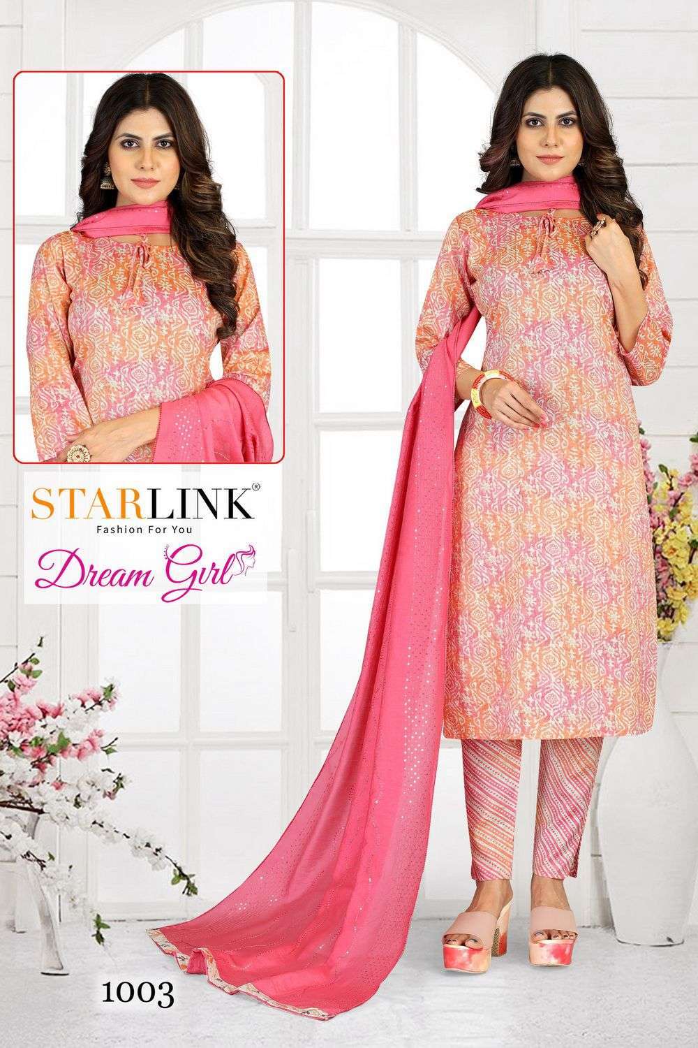 starlink dream girl series 1001-1032 capsule print readymade suit 