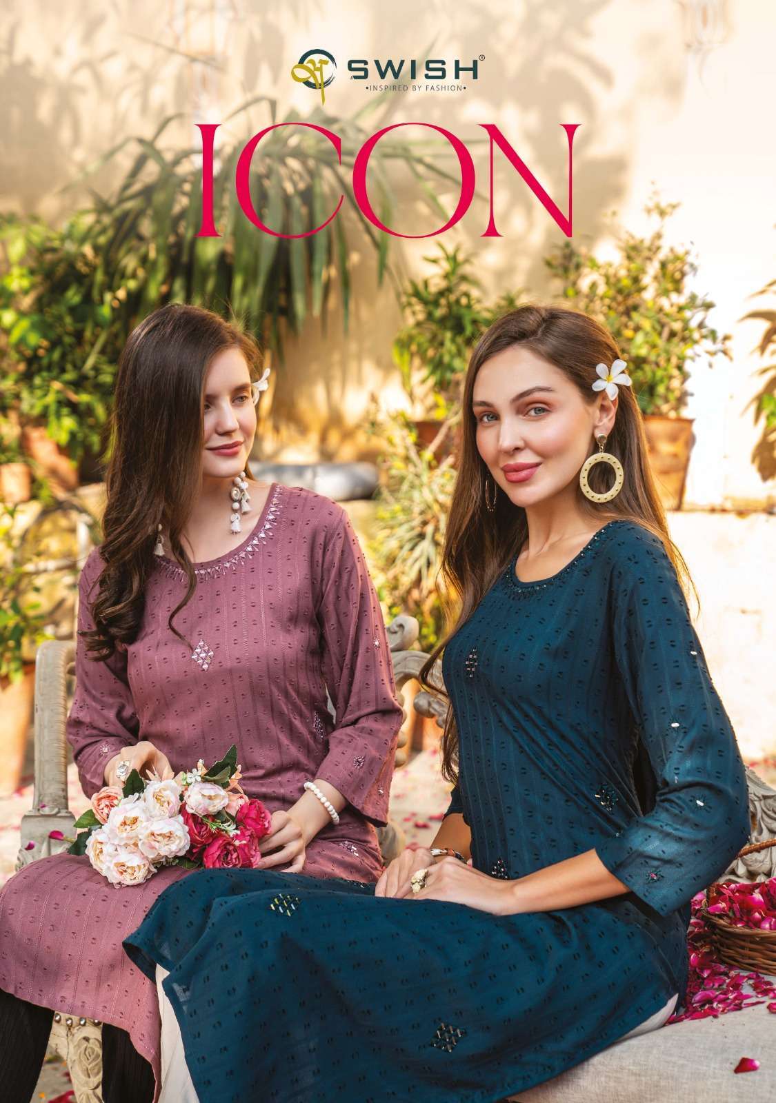 swish icon series 101-106 pure jecard kurti 