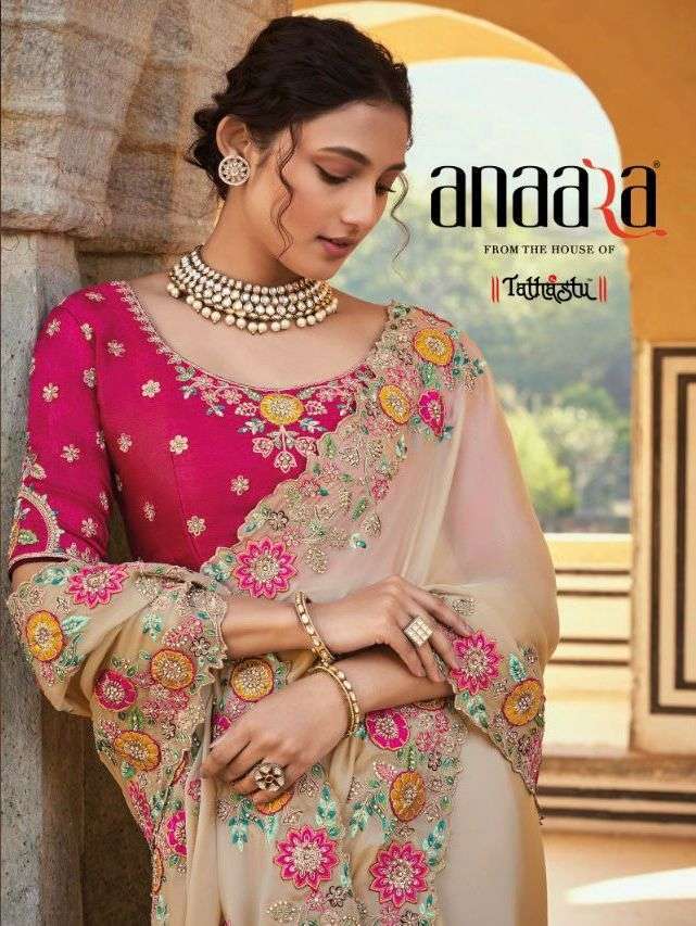 tathastu series 5901-5912 organza tissue saree